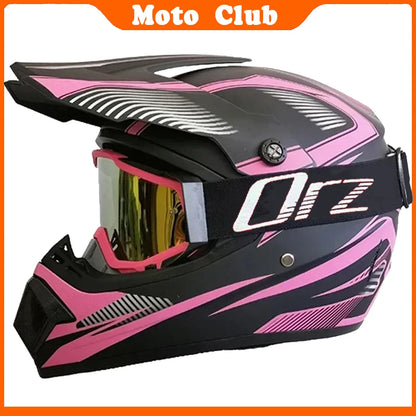Motorcycle Helmet Professional Motocross Off Road protective Helm Children Off-road Casque Capacete De Motocicleta Gift Goggles