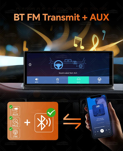 K8 Pro 11.3"  Touch Screen Car Camera 5K Dash Cam GPS 5G WiFi Wireless CarPlay & Android Auto Loop Recording GPS Navigation DVR