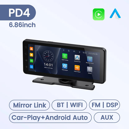 10.26/6.86inch Smart screen car intelligent systems Universal Car Raido Screen Multimedia Player Wireless Android Auto Carplay