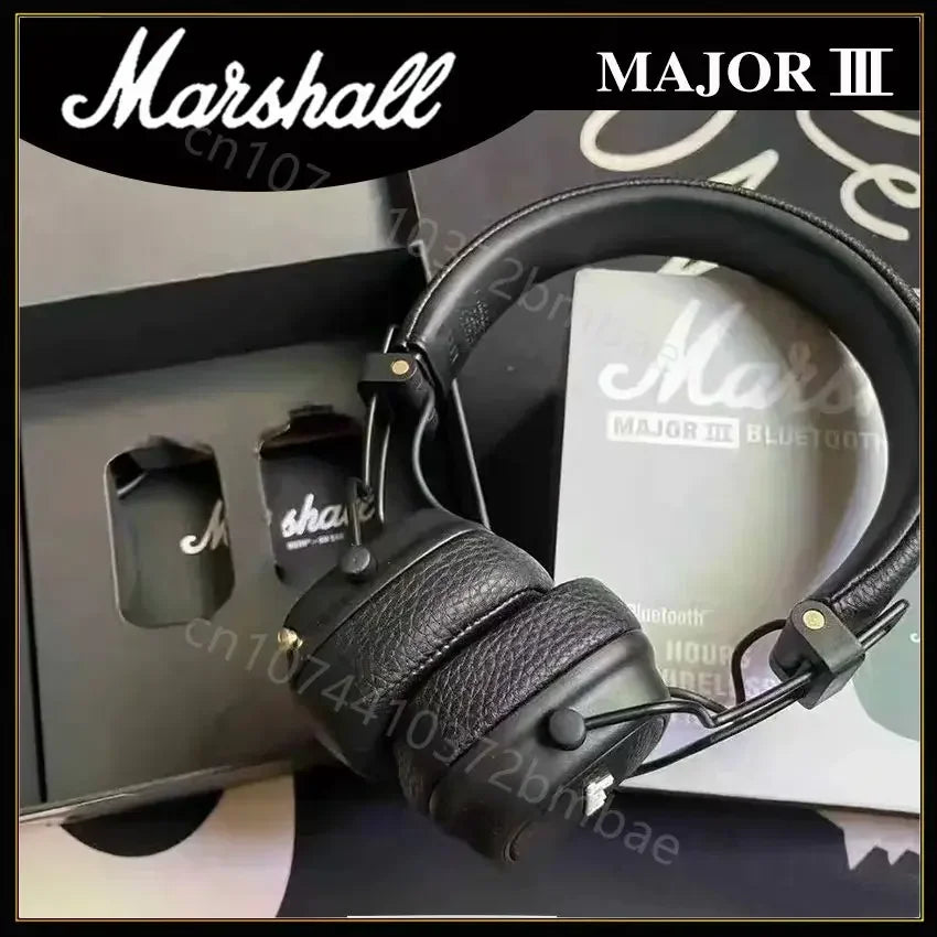 Marshall Major III Wireless Bluetooth Headphones Wireless Deep Bass Foldable Sport Gaming Music Headset with Microphone