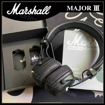 Marshall Major III Wireless Bluetooth Headphones Wireless Deep Bass Foldable Sport Gaming Music Headset with Microphone