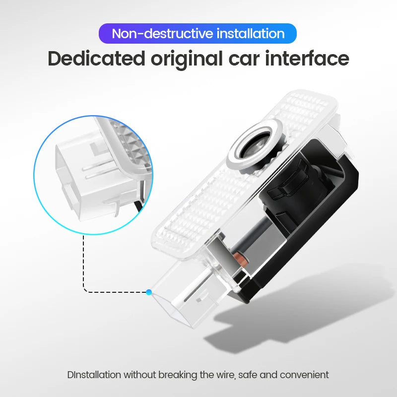 Led logo Car Door Welcome Light For Audi A4 B5 B6 B7 B8 B9 A1 A3 8V 8P 8L A6 C5 C6 C7 A5 A7 A8 Q3 Q5 Q7 TT S3 S6 Sline Quattro