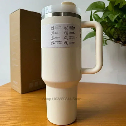 2025 New Hot 40Oz Stainless Steel Vacuum Flask Insulated Tumbler Cup with Lid and Straw Large Capacity for Travel Outdoor