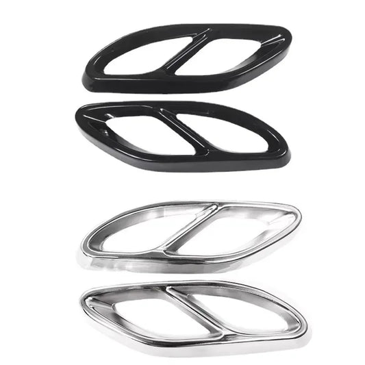 Pkx R-AUTO Exhaust Tip Muffler Pipe Cover Tail Pipe Stee For A Class W176 B Class W246 Mercedes Benz W212 W213 W205 X253 C180 C2