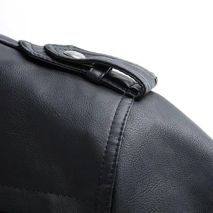 Men's Classic Honda Racing Work Bomber Jacket Zipper Design Leather Jacket Street Motorcycle Riding Windproof Leather Jacket