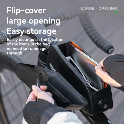 ROCKBROS ROAD TO SKY Bicycle Bags Magnetic Lid Top Tube Bag Waterproof Suction Front Bag Mobile Phone Bag