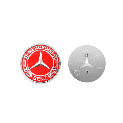 1pc 57mm 2Pin AFFALTERBACH Tree Hood Sticker For AMG Mercedes-benz GT50 W177 W246 GLB SLK GLA CLS CLA AMG Hood Sticker buckle