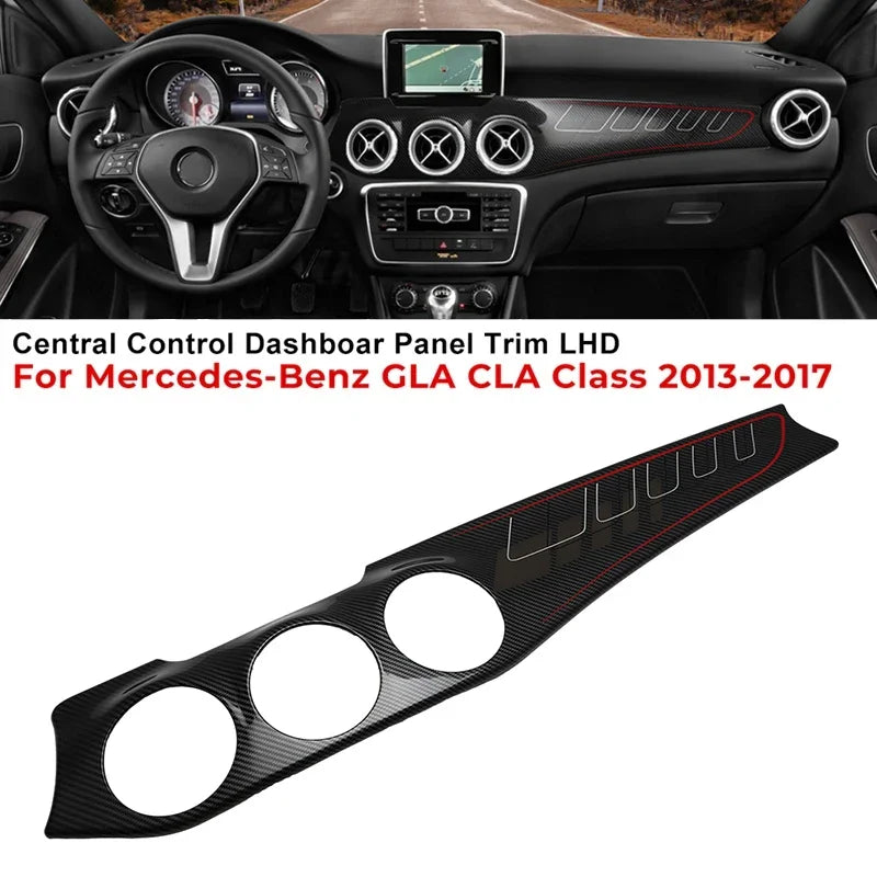 Dashboard decoration for Mercedes-Benz CLA250 C117/GLA220 X156/CLA 45 air outlet cover dashboard center control panel sticker