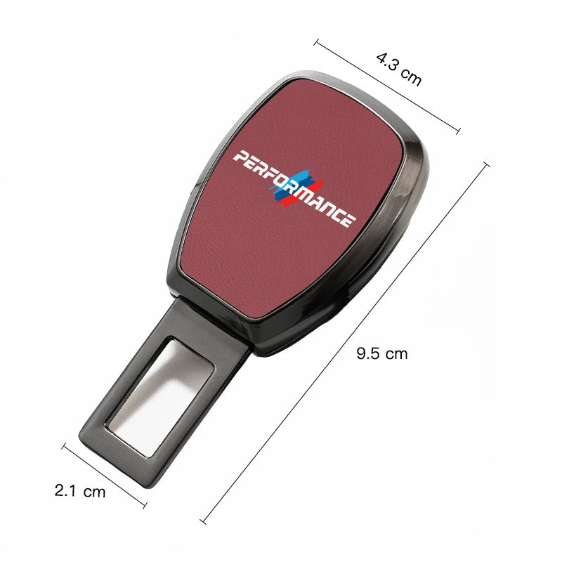 Car Interior Seat Belt Extender Leather Safety Strap Plug For BMW Performance X1 X2 X3 X5 X7 E70 E46 E90 E92 E60 E39 E36 E87 E53