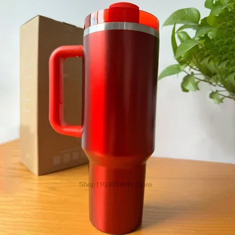 2025 New Hot 40Oz Stainless Steel Vacuum Flask Insulated Tumbler Cup with Lid and Straw Large Capacity for Travel Outdoor