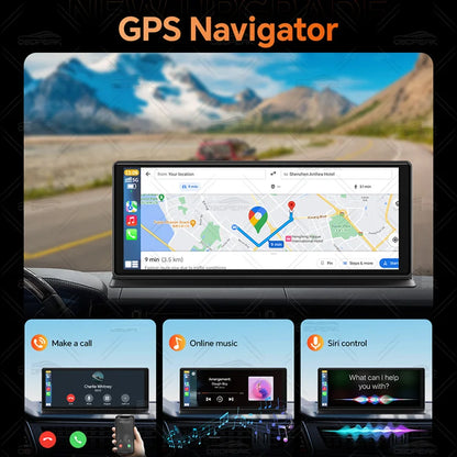 K8 Pro 11.3"  Touch Screen Car Camera 5K Dash Cam GPS 5G WiFi Wireless CarPlay & Android Auto Loop Recording GPS Navigation DVR