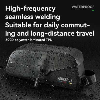ROCKBROS ROAD TO SKY Bicycle Bags Magnetic Lid Top Tube Bag Waterproof Suction Front Bag Mobile Phone Bag