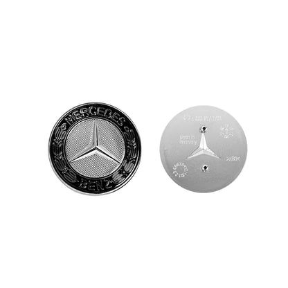 1pc 57mm 2Pin AFFALTERBACH Tree Hood Sticker For AMG Mercedes-benz GT50 W177 W246 GLB SLK GLA CLS CLA AMG Hood Sticker buckle
