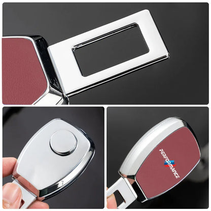 Car Interior Seat Belt Extender Leather Safety Strap Plug For BMW Performance X1 X2 X3 X5 X7 E70 E46 E90 E92 E60 E39 E36 E87 E53