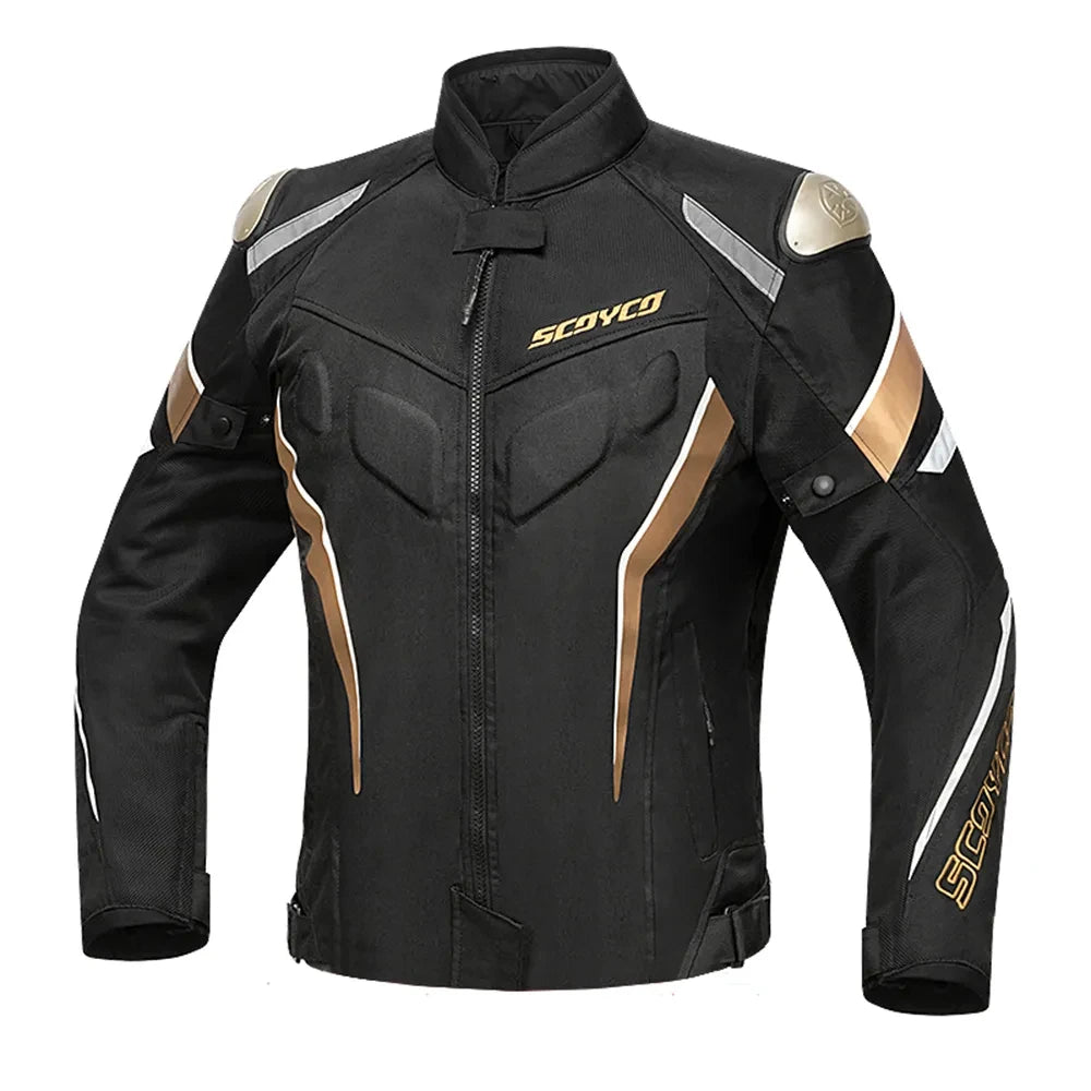 SCOYCO Motorbike Race Riding Jacket Breathable Road Commuter Race Motorcycle Top Off-Road Outdoor Riding Motorcycle Jacket
