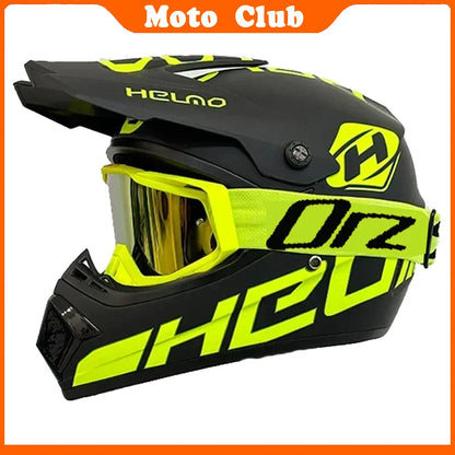 Motorcycle Helmet Professional Motocross Off Road protective Helm Children Off-road Casque Capacete De Motocicleta Gift Goggles