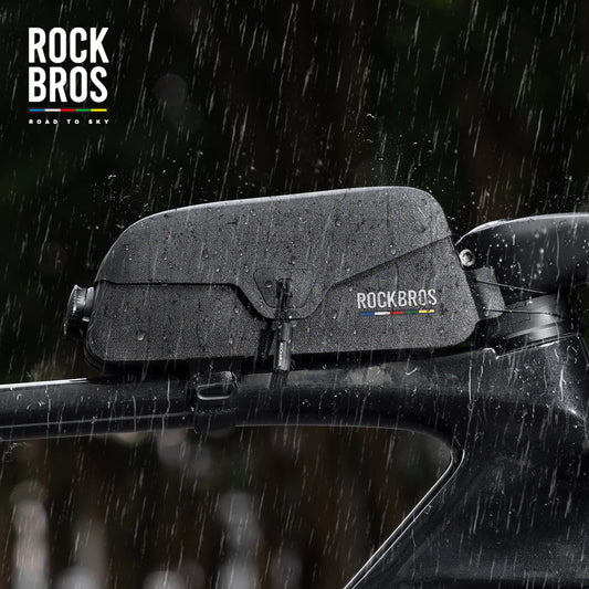 ROCKBROS ROAD TO SKY Bicycle Bags Magnetic Lid Top Tube Bag Waterproof Suction Front Bag Mobile Phone Bag