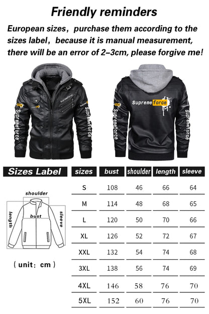 Men's Classic Honda Racing Work Bomber Jacket Zipper Design Leather Jacket Street Motorcycle Riding Windproof Leather Jacket