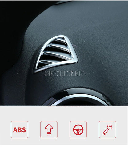 For Mercedes Benz B GLA Class W247 H247 AMG GLA35 GLA45 2020-2025 ABS Car Accessories Dashboard Air Outlet Vent Cover Trim Frame