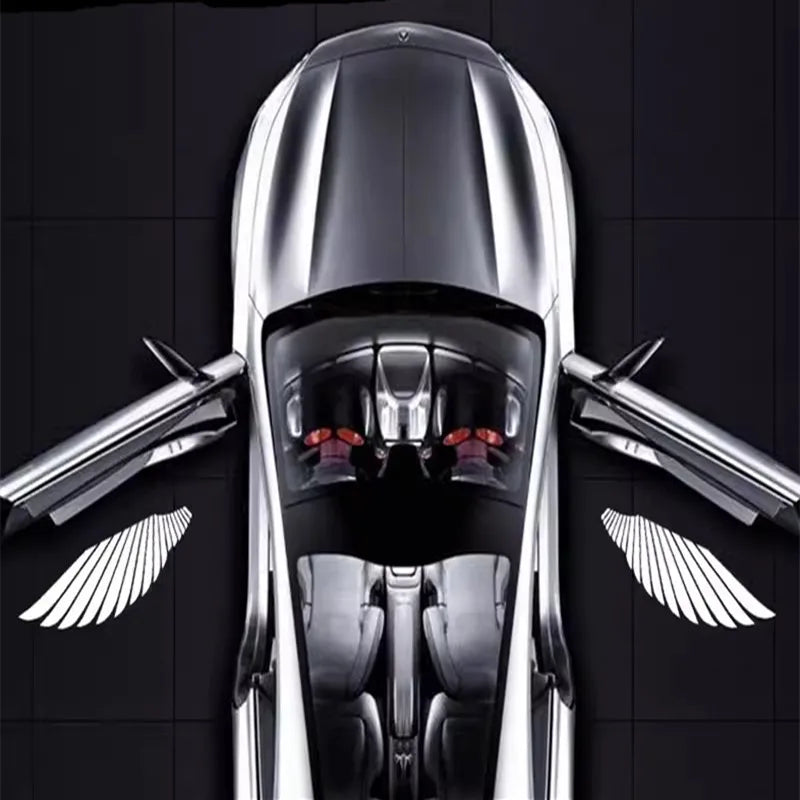 LED Angel Wing Decoration lamp Accessories For Mercedes Benz E A B C Class Car Door light W212 W213 W246 W205 X166 E200 X156 2X