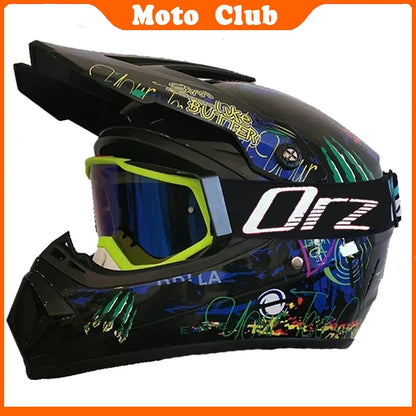 Motorcycle Helmet Professional Motocross Off Road protective Helm Children Off-road Casque Capacete De Motocicleta Gift Goggles