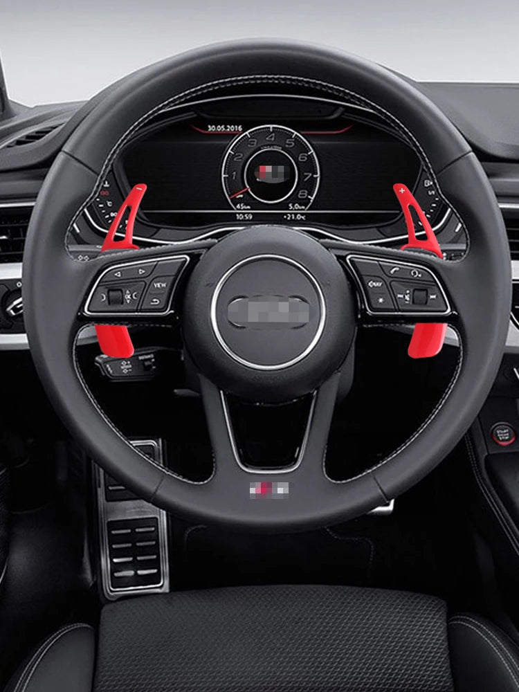 For Audi A3 S3 A5 S5 2017 A4 B9 Q7 2016-2017 TT TTS Shifter Paddle Shift ExtensionSteering Wheel Shift Paddle Shifter