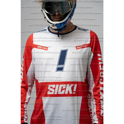 Summer New Adult Boutique Round Neck SICK Bicycle Long Sleeve Shirt Casual Breathable Quick Drying Outdoor Cycling T-shirt