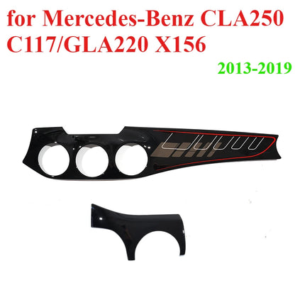 Dashboard decoration for Mercedes-Benz CLA250 C117/GLA220 X156/CLA 45 air outlet cover dashboard center control panel sticker