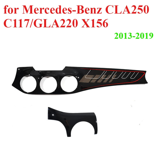 Dashboard decoration for Mercedes-Benz CLA250 C117/GLA220 X156/CLA 45 air outlet cover dashboard center control panel sticker