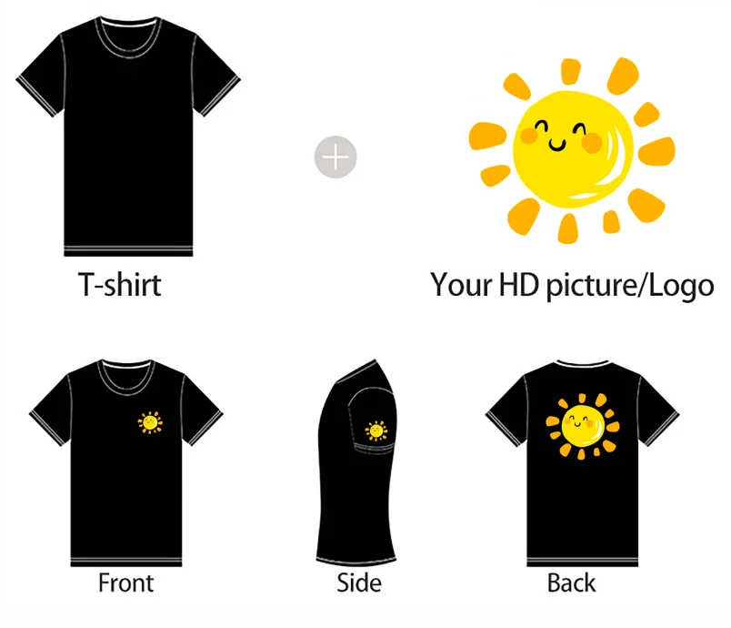 Quick-drying T-shirt Design Logo Company Culture Shirt Custom Print Comfortable Sports T-shirt Embroidery Personal Brand Pattern
