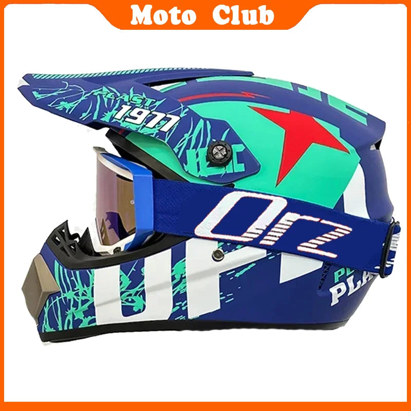 Motorcycle Helmet Professional Motocross Off Road protective Helm Children Off-road Casque Capacete De Motocicleta Gift Goggles