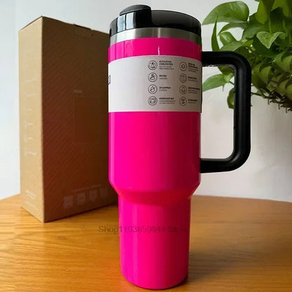 2025 New Hot 40Oz Stainless Steel Vacuum Flask Insulated Tumbler Cup with Lid and Straw Large Capacity for Travel Outdoor