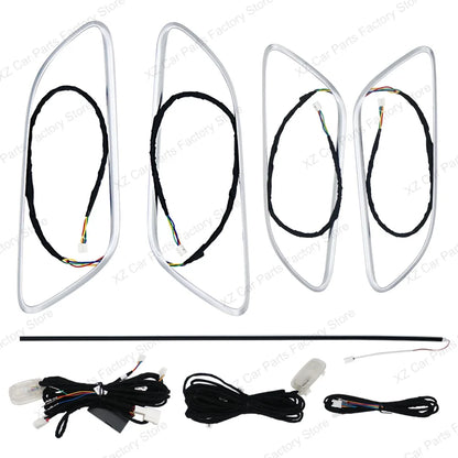 For Mercedes-Benz A CLA GLA W176 W117 W156 Turbine Air Vent Ambient Light Kit 12/64 Colors Air Vents Car Parts
