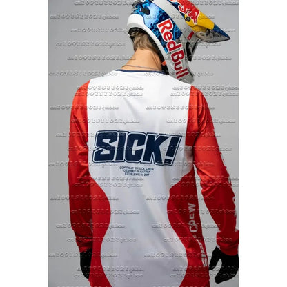 Summer New Adult Boutique Round Neck SICK Bicycle Long Sleeve Shirt Casual Breathable Quick Drying Outdoor Cycling T-shirt
