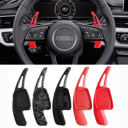 For Audi A3 S3 A5 S5 2017 A4 B9 Q7 2016-2017 TT TTS Shifter Paddle Shift ExtensionSteering Wheel Shift Paddle Shifter
