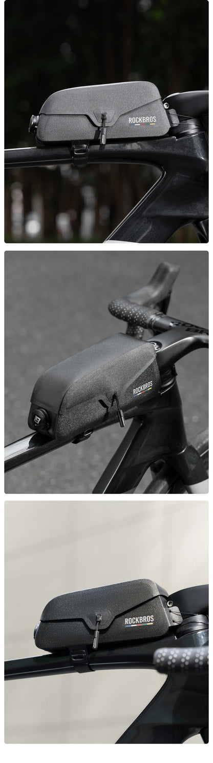 ROCKBROS ROAD TO SKY Bicycle Bags Magnetic Lid Top Tube Bag Waterproof Suction Front Bag Mobile Phone Bag