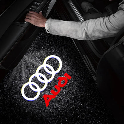Led logo Car Door Welcome Light For Audi A4 B5 B6 B7 B8 B9 A1 A3 8V 8P 8L A6 C5 C6 C7 A5 A7 A8 Q3 Q5 Q7 TT S3 S6 Sline Quattro